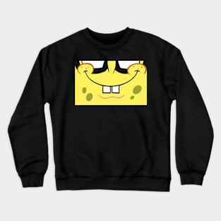 Spongebob Mouth Mask, Vector, Artwork Design Crewneck Sweatshirt